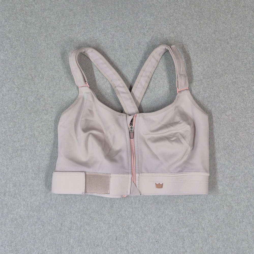 Shefit Women Sports Bra 3 LUXE Pink Geometric Wireless Front Closure